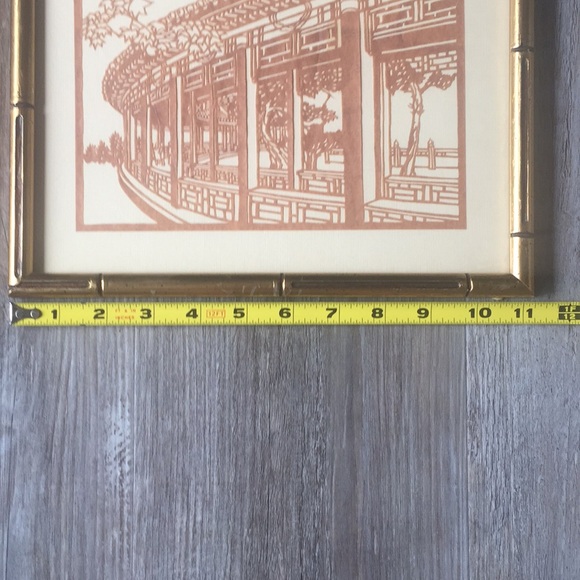 Vintage Japanese Paper-Cut Art. Set of Four Framed - Picture 6 of 9